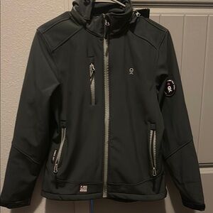 Little donkey Andy gray Softshell ski Jacket